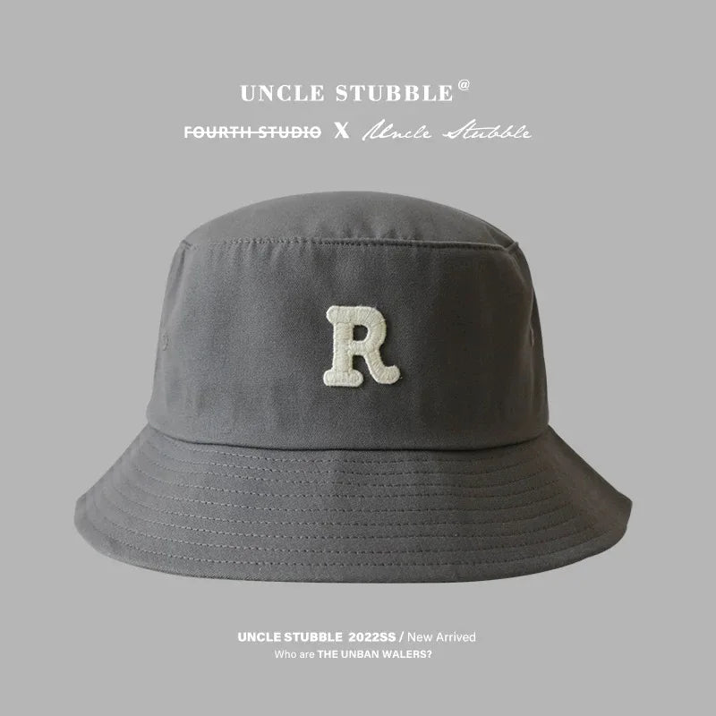 Men Big Head Bucket Hats for Women Large Size Bob Four Seasons Cotton Fisherman Hat Letter Outdoors  Sun Hat  XL Wholesale