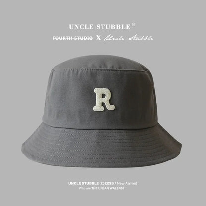Men Big Head Bucket Hats for Women Large Size Bob Four Seasons Cotton Fisherman Hat Letter Outdoors  Sun Hat  XL Wholesale