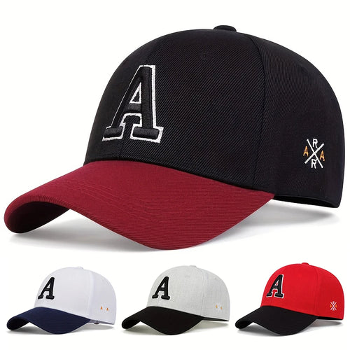 Unisex Letter Side Ar Embroidery Baseball Caps Spring Autumn Outdoor Adjustable Casual Hats