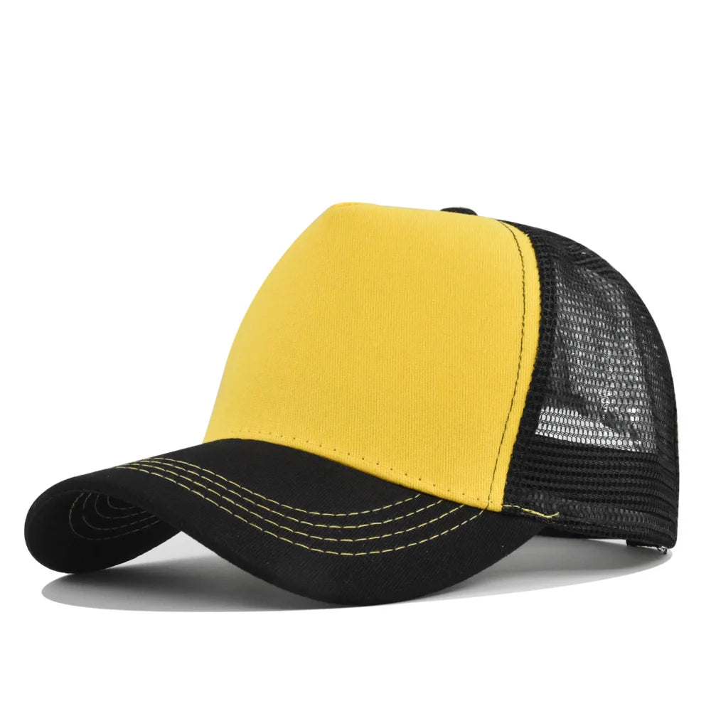 Sunhat Outdoors Trucker Hat Cotton Mesh Breathablebaseball Cap Women Men Summer Sunshade Meshcap
