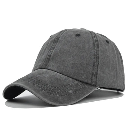 Vintage Washed Distressed Plain Baseball Cap - 100 Cotton Soft Top Unstructured Dad Hat - Soft