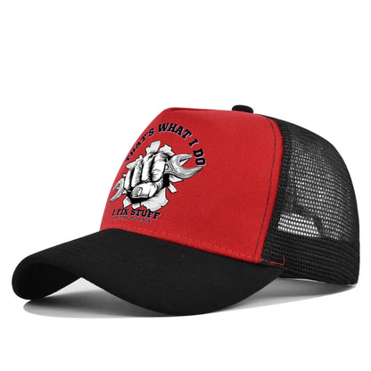 Spring Summer Printed Mesh Breathable Baseball Cap Personality Logo Men Women Couples Visor Hat