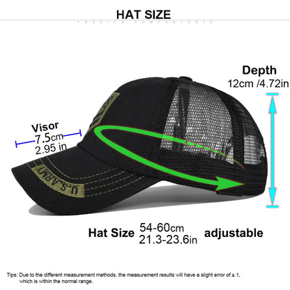 Summer Mesh Baseball Cap Men Adjustable Breathable Cotton Streetwear Outdoor Sports Sun Visor Hat
