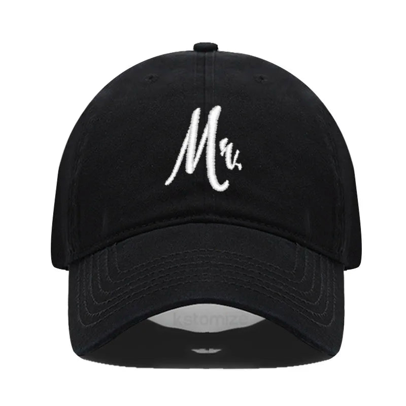 Matching Mr Mrs Baseball Cap Men S Women Cotton Embroidery Sport Golf Caps Bridal Gift Newlywed