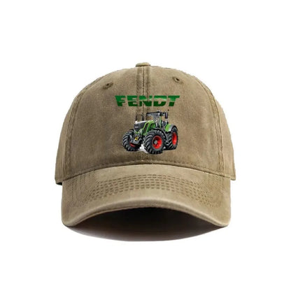 Fendt Agricultural Farming Tractors Distressed Baseball Cap Cool Men Retro Outdoor Summer Adjustable