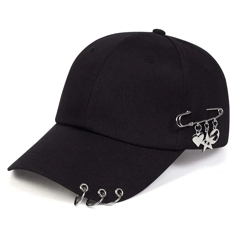 Unisex Star Iron Ring Baseball Caps Spring Autumn Outdoor Adjustable Casual Hats Sunscreen Hat