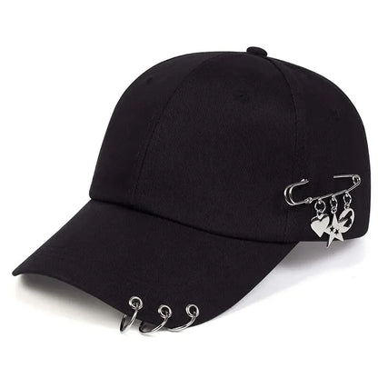 Unisex Star Iron Ring Baseball Caps Spring Autumn Outdoor Adjustable Casual Hats Sunscreen Hat