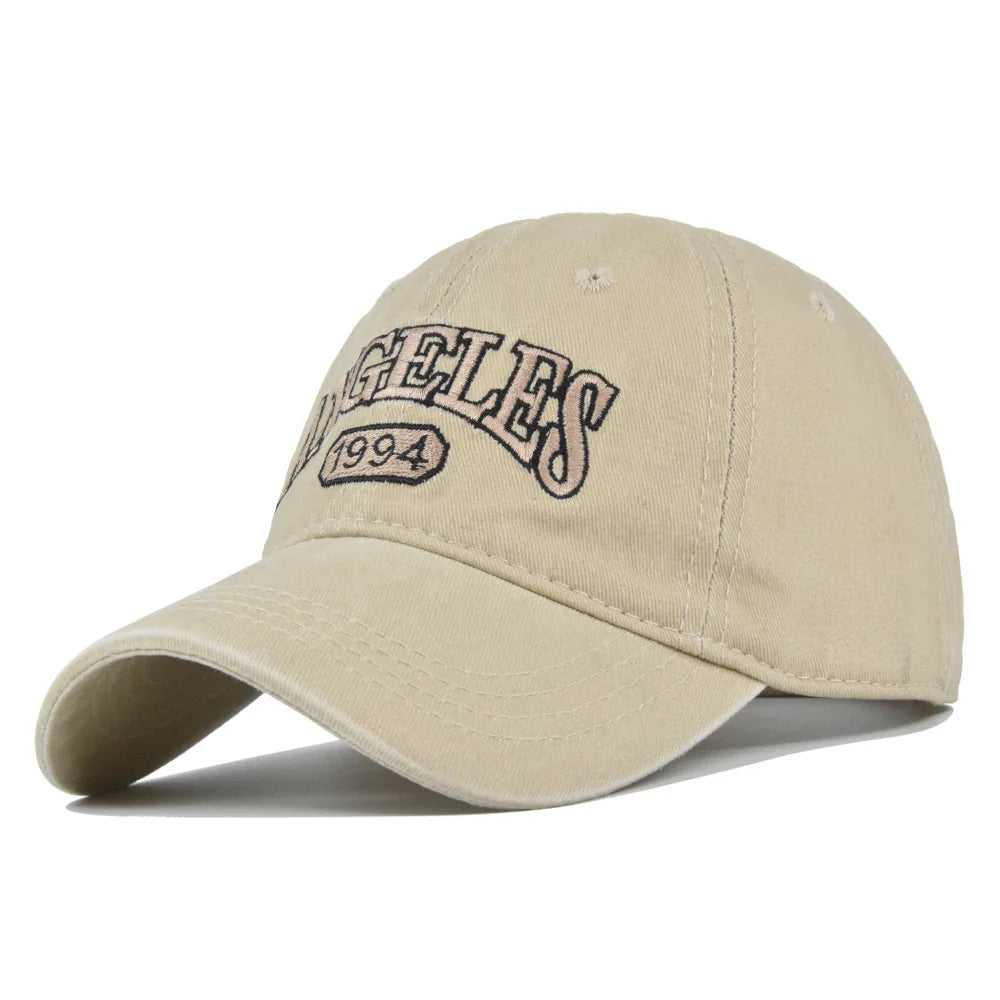 Cotton Baseball Cap Men Women Letter Embroidery Hat Soft Top Casual Retro Snapback Hats Unisex