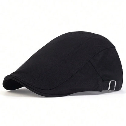 Men Light Board Solid Color Berets Newsboy Caps Hip Hop British Painters Hats Spring Summer