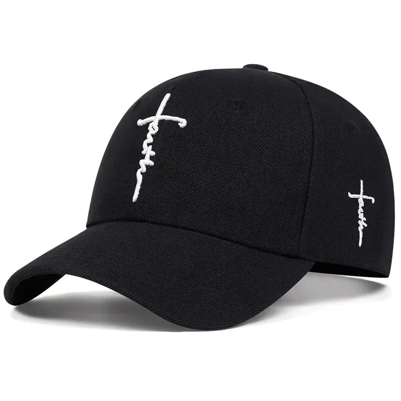 Faith Embroidery Baseball Cap Men Women Spring Summer Sun Hats Cotton Snapback Hat Unises Hip Hop