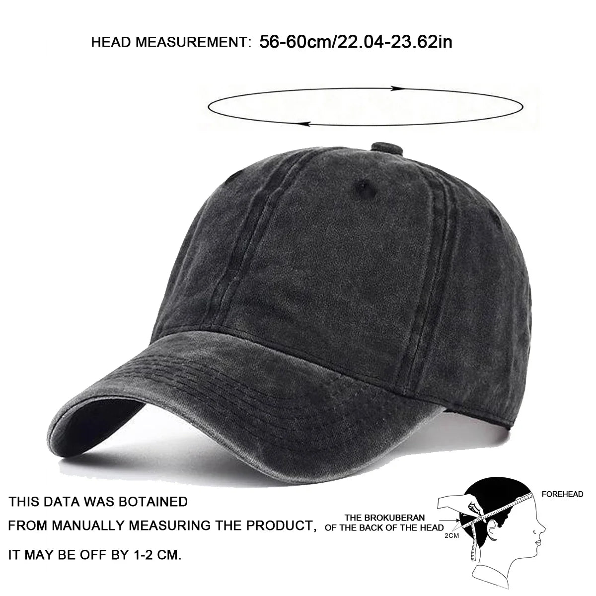 Unisex Light Washed Solid Color Baseball Caps Spring Autumn Outdoor Adjustable Casual Hats Hip Hop