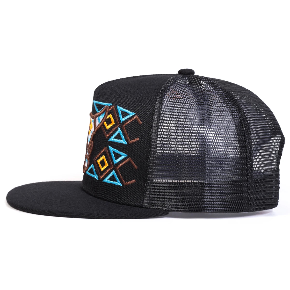 Unisex Ox Head Embroidery Hip-Hop Net Hats Spring Summer Outdoor Adjustable Casual Baseball Caps