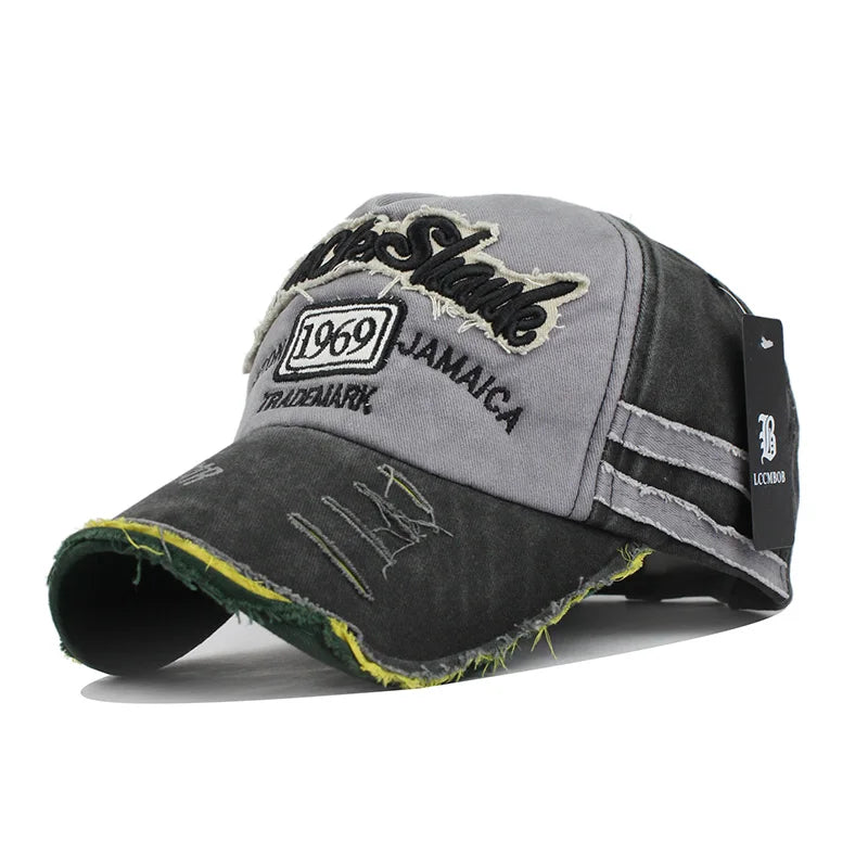 News Outdoor Sports Cotton Baseball Cap Retro Embroidery Men S Hip Hop Rebound Caps Snapback Hats
