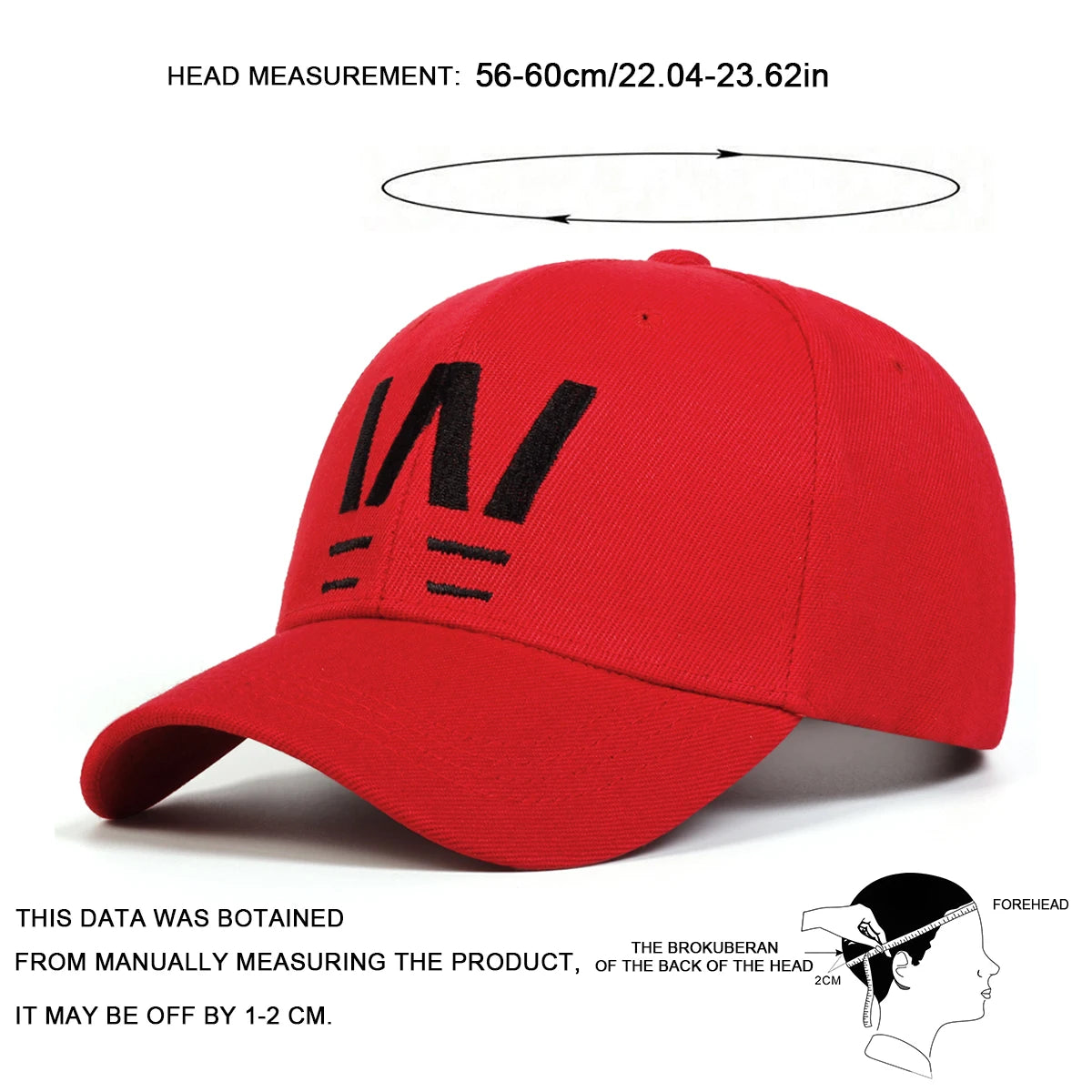 Unisex Letter Embroidery Baseball Caps Spring Autumn Outdoor Adjustable Casual Hats Sunscreen Hat