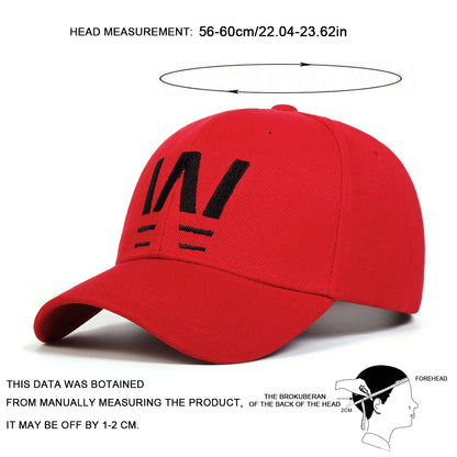 Unisex Letter Embroidery Baseball Caps Spring Autumn Outdoor Adjustable Casual Hats Sunscreen Hat