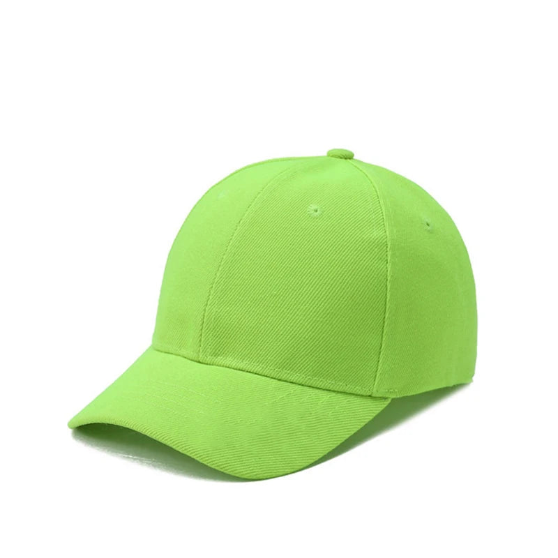 Summer Children Peaked Caps Students Kids Baseball Cap Boy Girl Solid Color Cotton Adjustable Hats