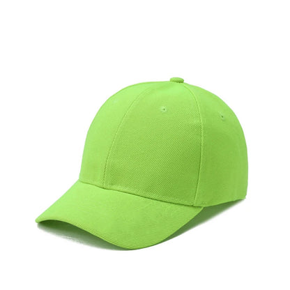 Summer Children Peaked Caps Students Kids Baseball Cap Boy Girl Solid Color Cotton Adjustable Hats