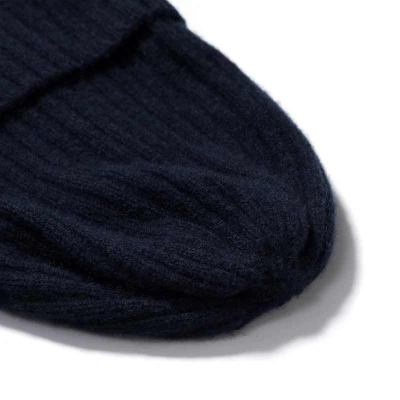 ZYCZCXX Regardless Of Gender 100%Pure Cashmere Hat High Quality Thick Men's Outdoor Sports Cowl Winter New Women's Warm Skullcap