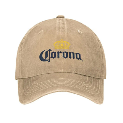Corona Baseball Cap Classic Beer-Print Cowboy Hat Unisex Teens Trucker Dad Sunshade Running Hippie