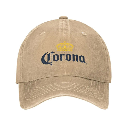 Corona Baseball Cap Classic Beer-Print Cowboy Hat Unisex Teens Trucker Dad Sunshade Running Hippie
