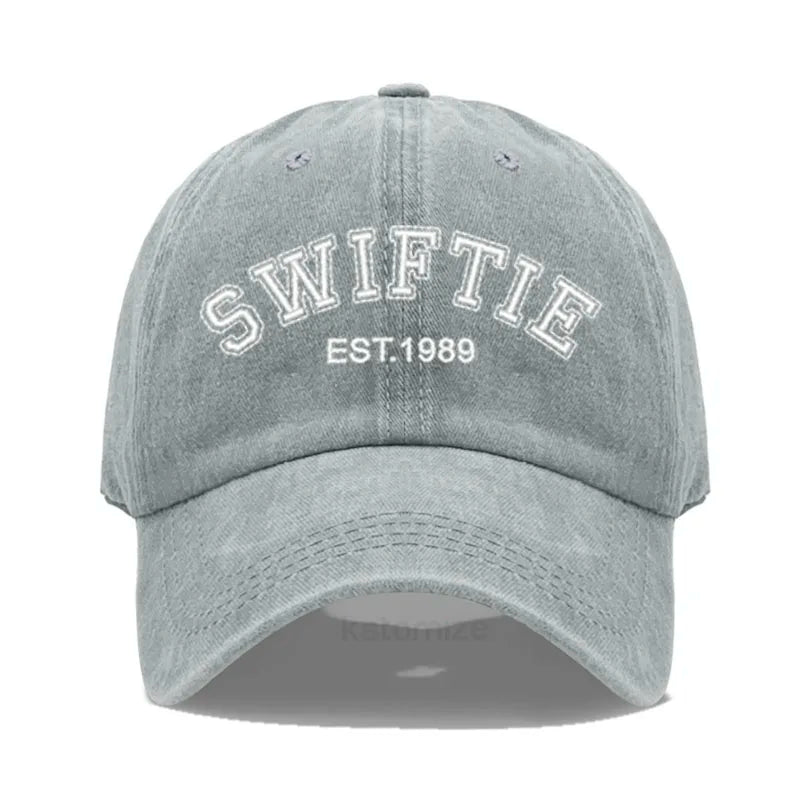 Swiftie 1989 Embroidery Baseball Cap Men Women Unisex Washed Cotton Dad Hat Sun Gift Fans Outdoor