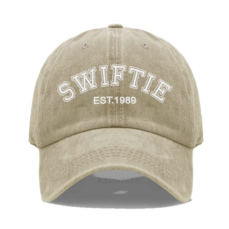 Swiftie 1989 Embroidery Baseball Cap Men Women Unisex Washed Cotton Dad Hat Sun Gift Fans Outdoor