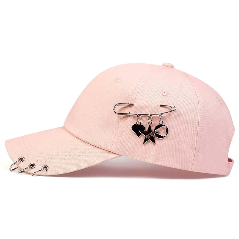 Unisex Star Iron Ring Baseball Caps Spring Autumn Outdoor Adjustable Casual Hats Sunscreen Hat