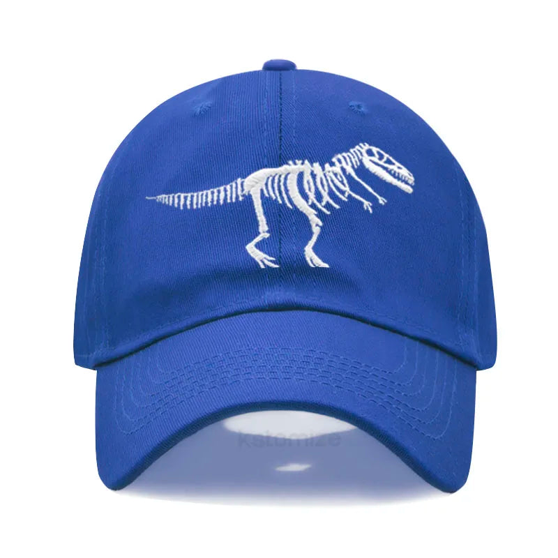 Cotton Baseball Cap Men Women Unisex Embroidery Dinosaur Tyrannosaurus Rex Dad Hat Protection