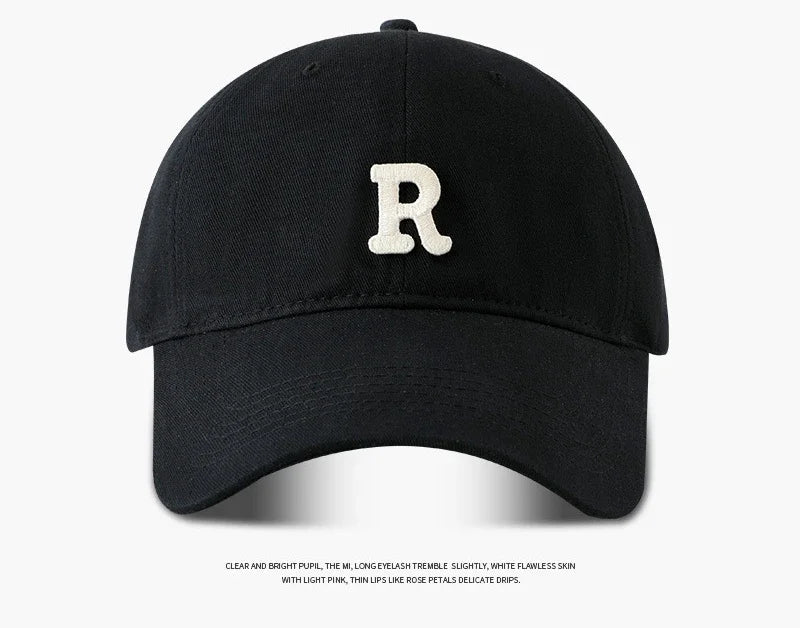 Large Head Circumference Baseball Cap Men S Women Dome Hat Soft Top 60 65cm Sun Protection Letter R