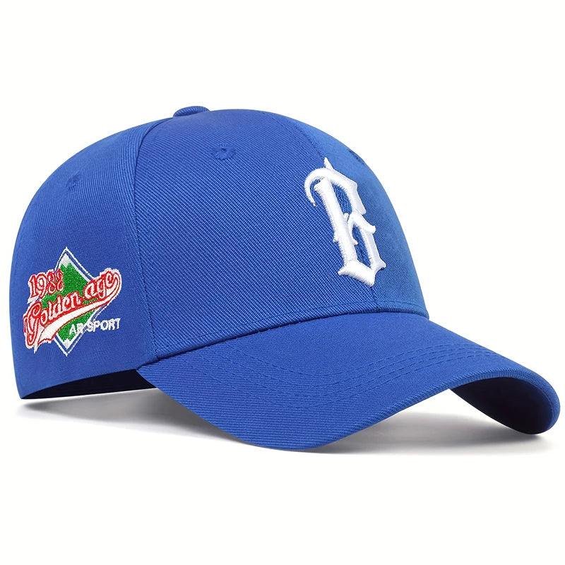 B Letter Embroidery Baseball Caps Cotton Snapback Hat Sports Hip Hop Trucker Hats Summer Outdoor Sun