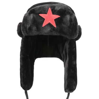 Wild Winter Warm Ski Caps Soviet Badge Lei Feng Hat Windproof Waterproof Men Women Outdoor Thick