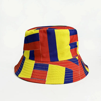 Countries National Flag Bucket Hat Men Women Football Fan Party Cup Reversible Sun Soccer Fans