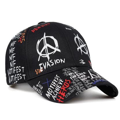 Graffiti Printing Baseball Cap 100 Cotton Casual Hat Men Women Adjustable Sun Caps Hip Hop Dad Hats