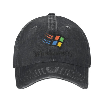 Summer Windows 95 Galaxy Baseball Cap Vintage Distressed Washed Sun Men Women Outdoor All Seasons
