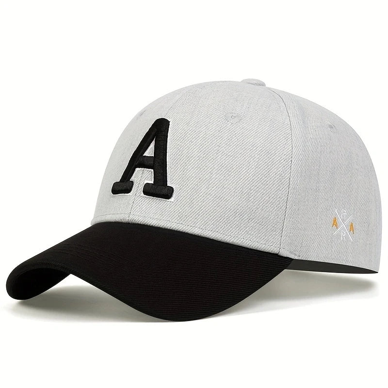 Unisex Letter Side Ar Embroidery Baseball Caps Spring Autumn Outdoor Adjustable Casual Hats