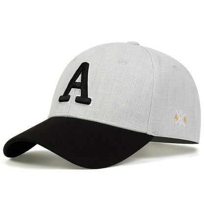 Unisex Letter Side Ar Embroidery Baseball Caps Spring Autumn Outdoor Adjustable Casual Hats