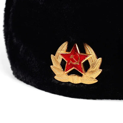 Wild Winter Warm Ski Caps Soviet Badge Lei Feng Hat Windproof Waterproof Men Women Outdoor Thick