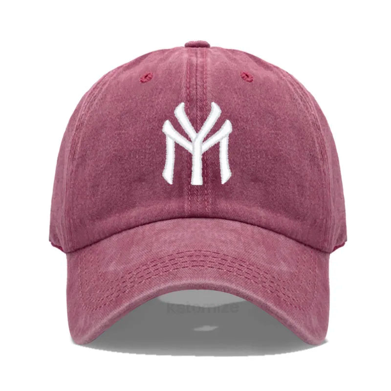 Letter My Embroidery Baseball Cap Women Men Adjustable Soft Washed Cotton Sports Dad Hat Spring