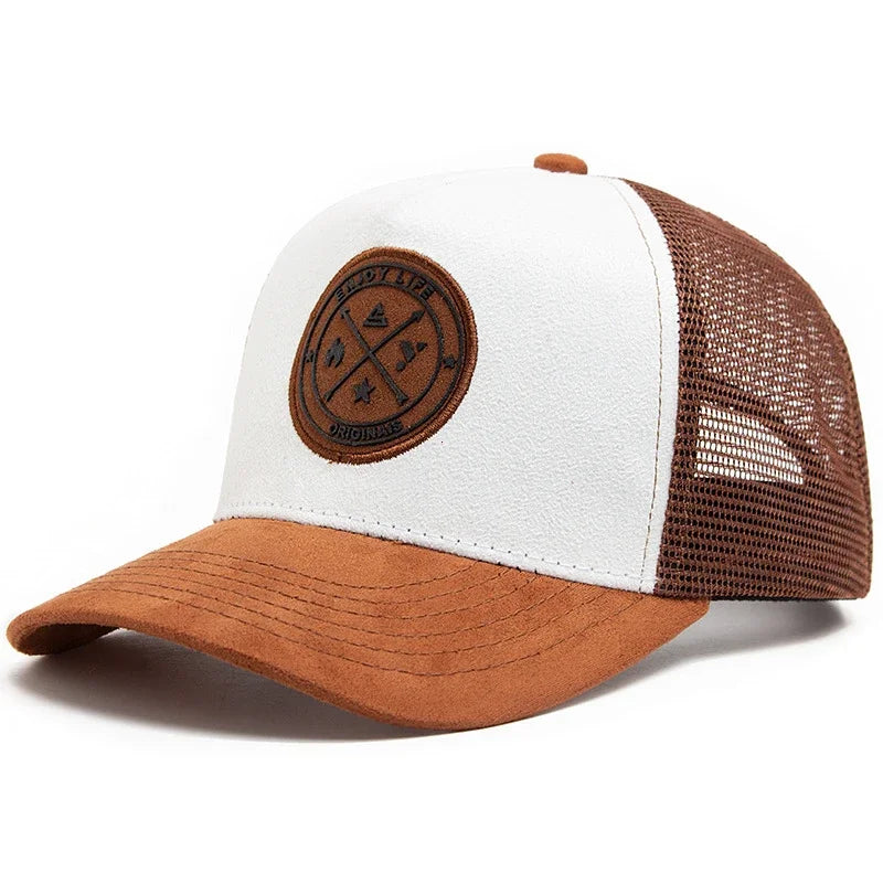Summer Mesh Baseball Cap Women Men Snapback Hat Casual Breathable Letter Icon Unisex Hip Hop Trucker