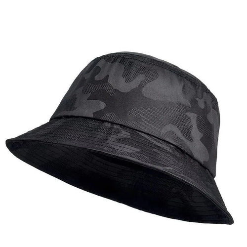 Breathable Camouflage Fisherman Hat Shade Bucket Hats Men Women Outdoor Travel Leisure Cap Cotton