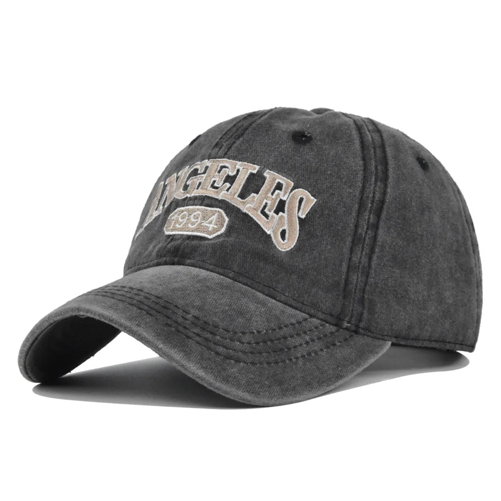 Cotton Baseball Cap Men Women Letter Embroidery Hat Soft Top Casual Retro Snapback Hats Unisex