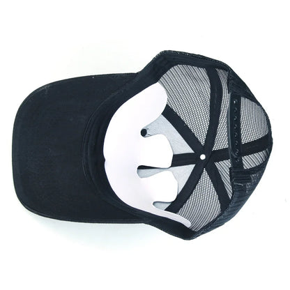 Spring Summer Mesh Breathable Personality Sticker Embroidery Women S Baseball Cap Hat Men Outdoor