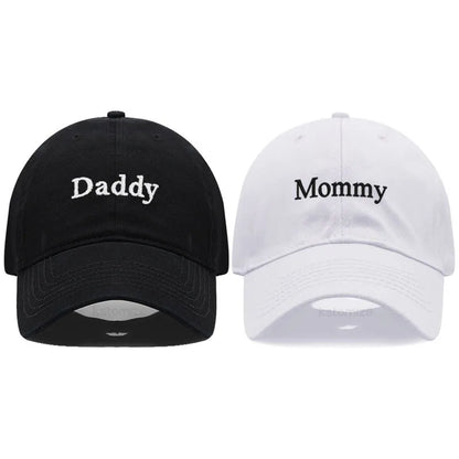 Daddy Mommy Embroidery Baseball Cap Men Women Unisex Soft Washed Cotton Hats Father S Mother Day