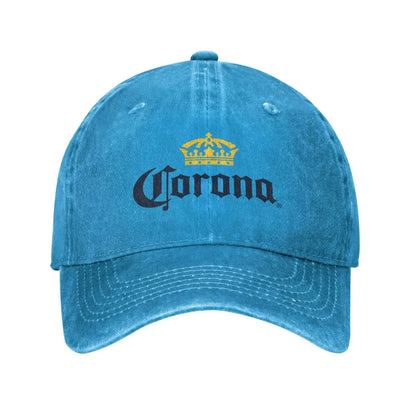 Corona Baseball Cap Classic Beer-Print Cowboy Hat Unisex Teens Trucker Dad Sunshade Running Hippie