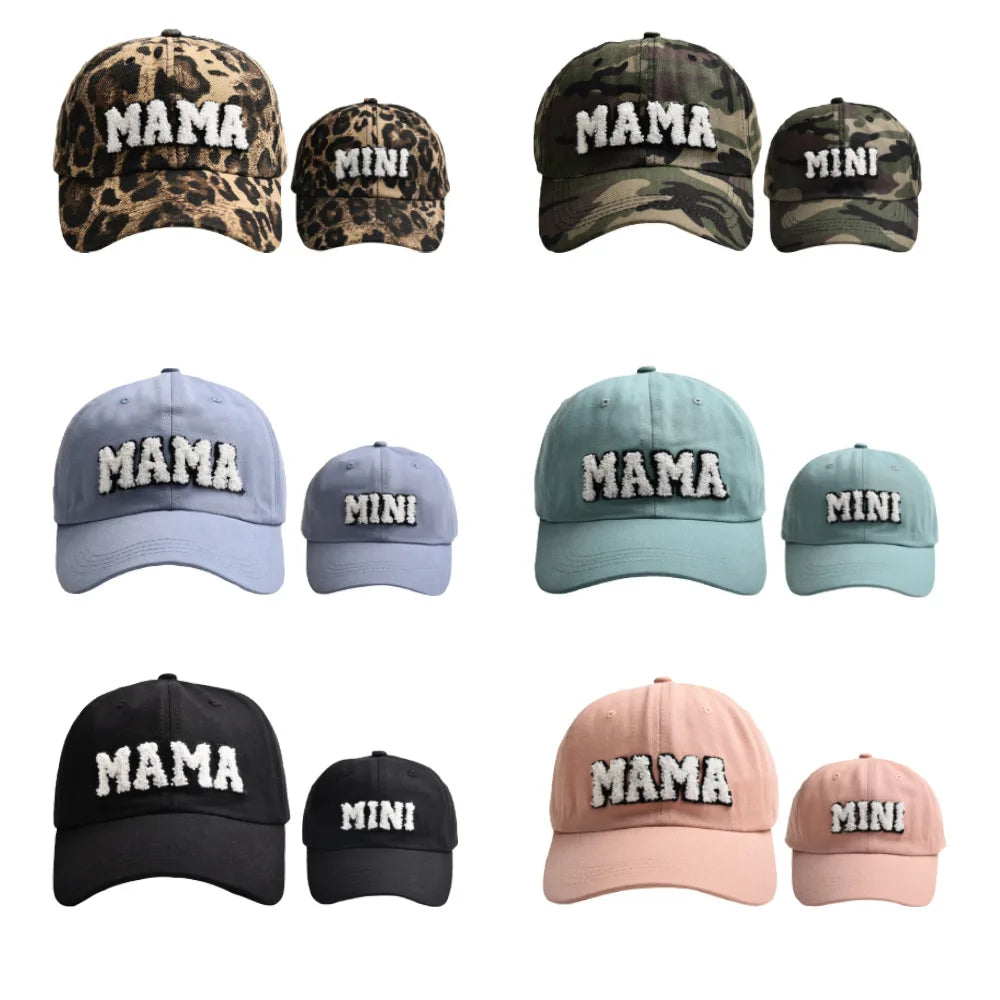 Cool Mama Mini Women Children Kids Cap Sets Spring Summer Outdoor Lady Female Boy Girls Baseball
