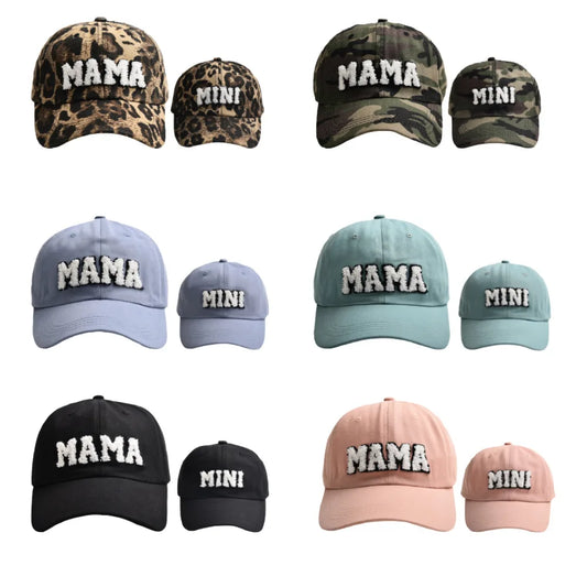 Cool Mama Mini Women Children Kids Cap Sets Spring Summer Outdoor Lady Female Boy Girls Baseball