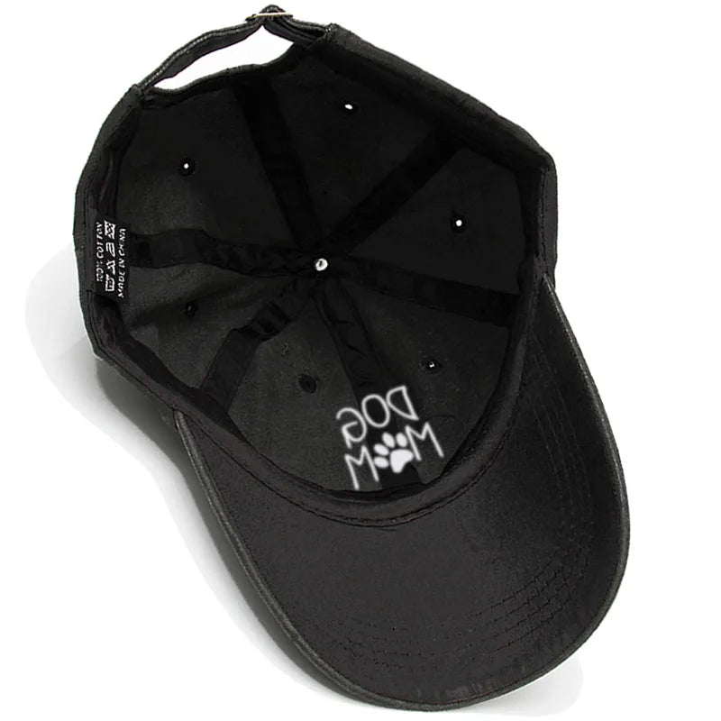Dog Mom Embroidered Baseball Cap Women Men Adjustable Soft Cotton Dad Hat Unisex Classic Golf Caps
