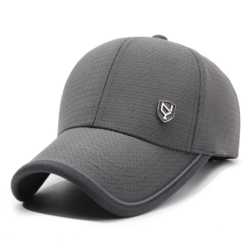 Summer Men S Black Breathable Cap Versatile Korean Version Baseball Outdoor Recreational Fishing Sun