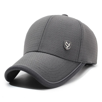 Summer Men S Black Breathable Cap Versatile Korean Version Baseball Outdoor Recreational Fishing Sun