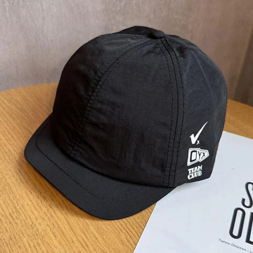 Quick-Dry Hat Summer Baseball Cap with 3CM Short Brim, Unisex Breathable Sun Protection Cap